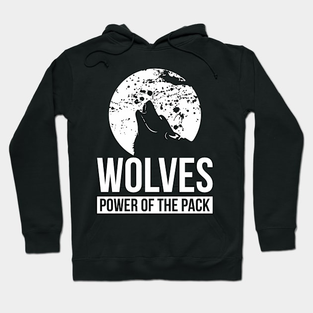 Wolves Power of The Pack Hoodie by VISUALUV